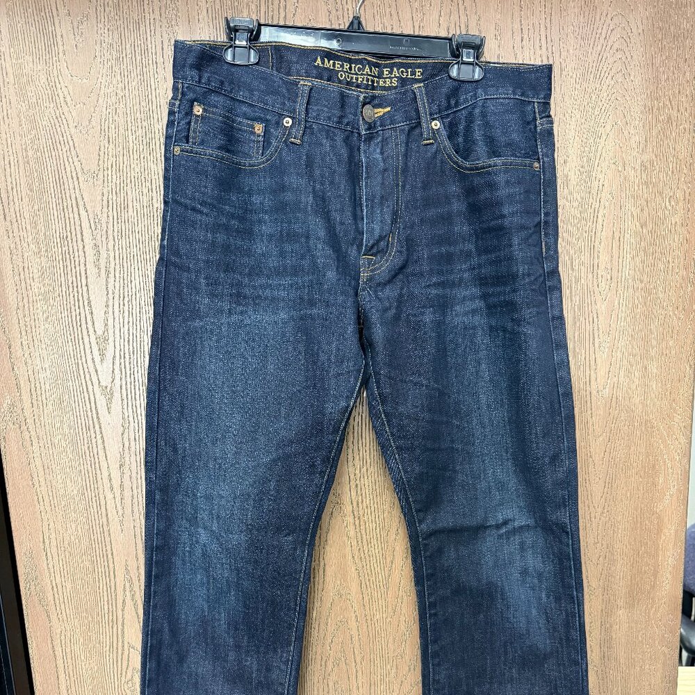 American Eagle Original Straight Jeans Dark Blue Size 33
